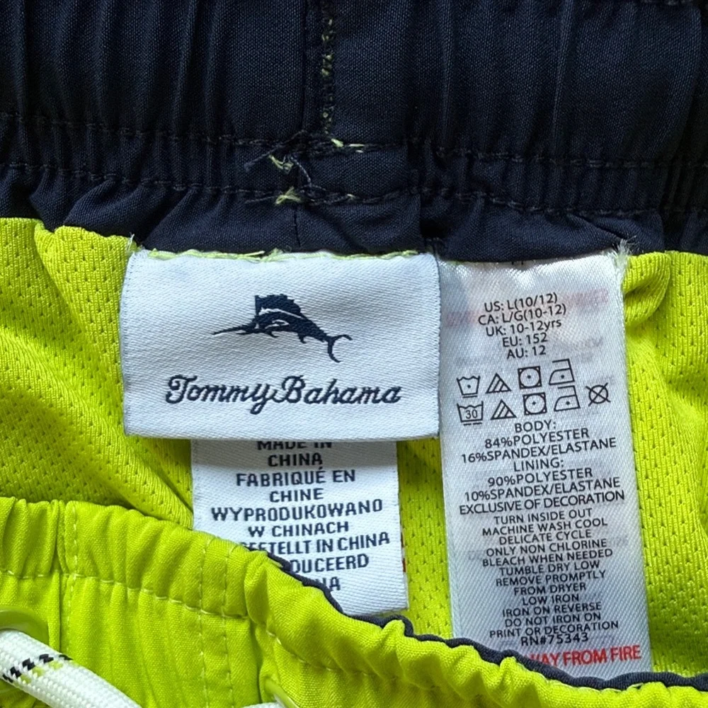 Tommy Bahama Boy’s Neon Lime Swim Trunks L (10/12)